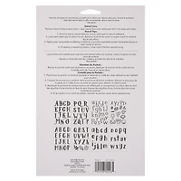 2" Summer Camp Alphabet Stencils by Craft Smart®