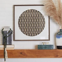 Dark Brown Wood Contemporary Shadow Box, 24" x 2" x 24"