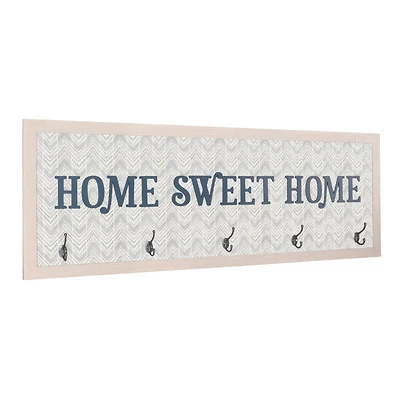 Home Sweet Home Framed Coat Rack