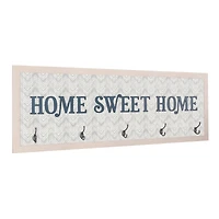 Home Sweet Home Framed Coat Rack
