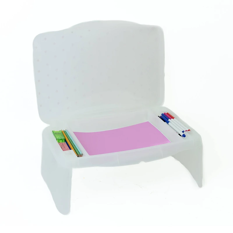 Everything Mary Pink Floral Plastic Lap Desk