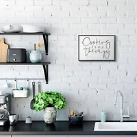 Stupell Industries Cooking Is My Therapy Framed Wall Art