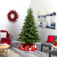 8ft. Unlit North Carolina Spruce Artificial Christmas Tree