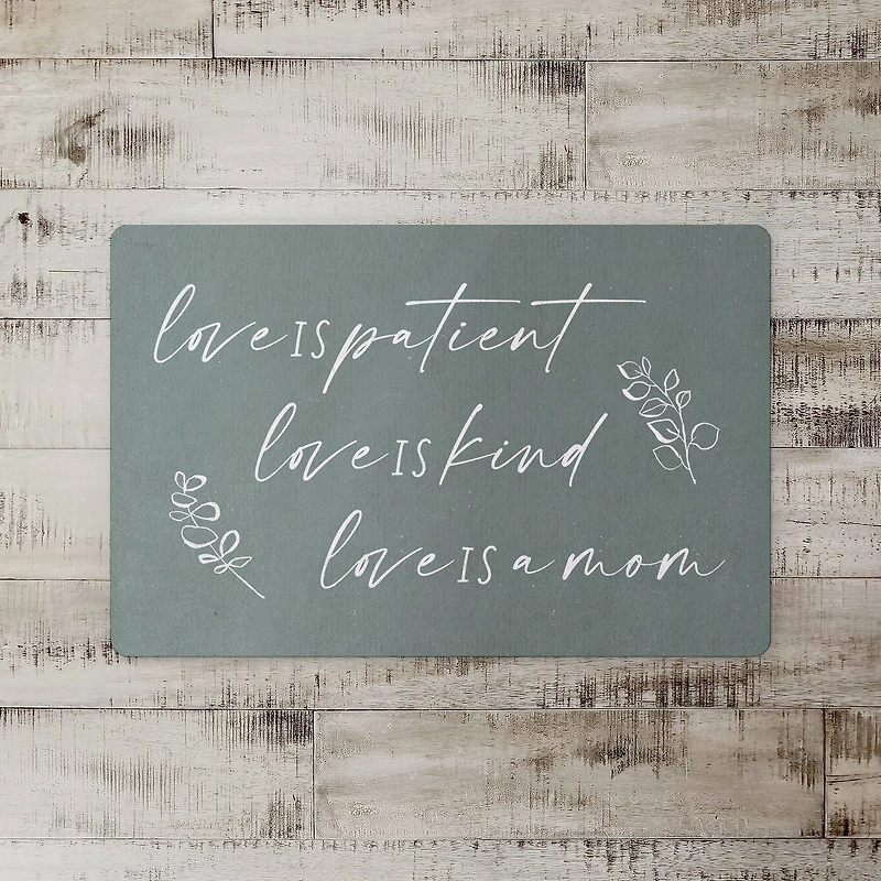 Love is Mom Floor Mat