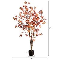 5ft. Autumn Japanese Maple Artificial Fall Tree