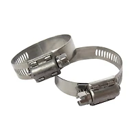 Swim Central 2.5" Silver Hose Clamps, 2ct.
