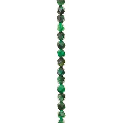 Green Dyed Faceted Tiger's Eye Beads, 6mm by Bead Landing™