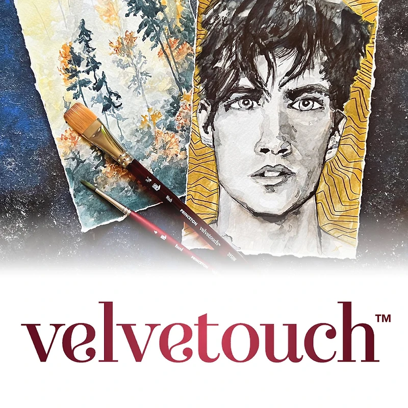 Princeton™ Velvetouch™ Series 3950 Long Round Brush