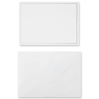 Silver Border Flat Cards & Envelopes by Recollections