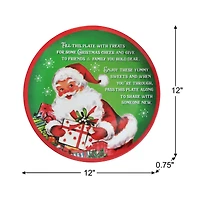 Mr. Christmas 12" Santa's Giving Plate