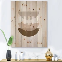 Designart - Abstract Sun Moon Geometric Print III