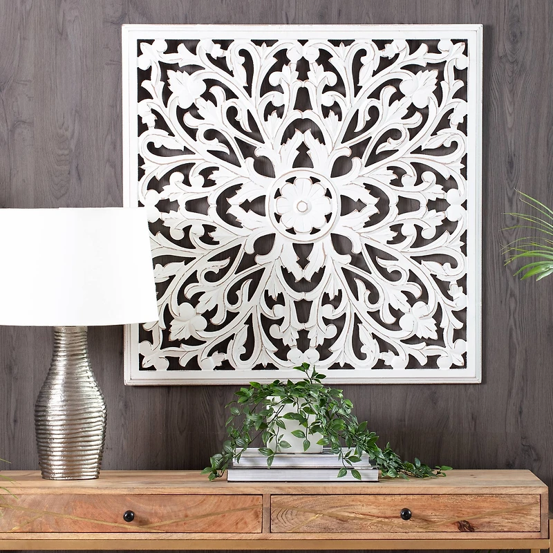 Habitat Beakman White Square Medallion