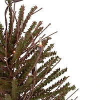 2ft. Pre-Lit Medium Warsaw Twig Artificial Christmas Tree in Burlap Base, Clear Lights