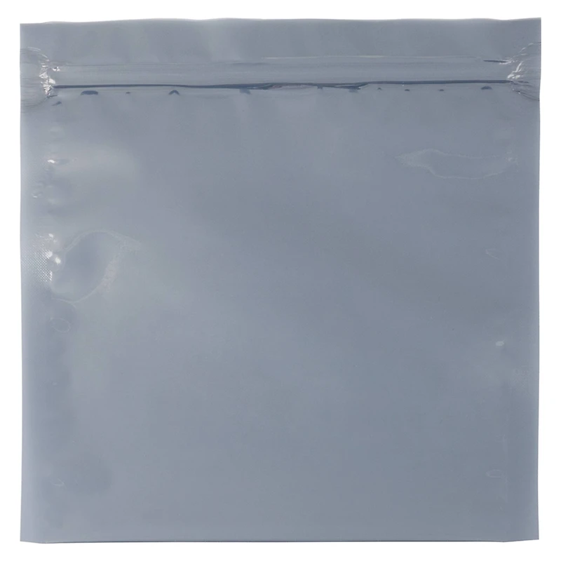 JAM Paper 6" x 6" Clear Square Foil Lined Invitation Envelopes with Zip Closure, 25ct.