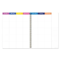 TF Publishing Large Bright Floral Blooms Undated Spiral Planner