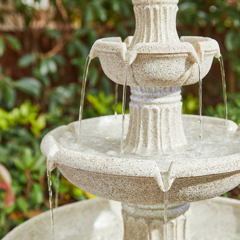 Glitzhome® 45" 3-Tier Ceramic Outdoor Fountain