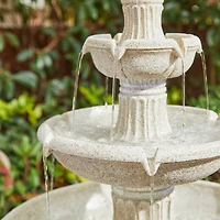 Glitzhome® 45" 3-Tier Ceramic Outdoor Fountain