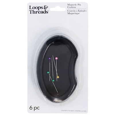 Black Magnetic Pin Cushion By Loops & Threads™