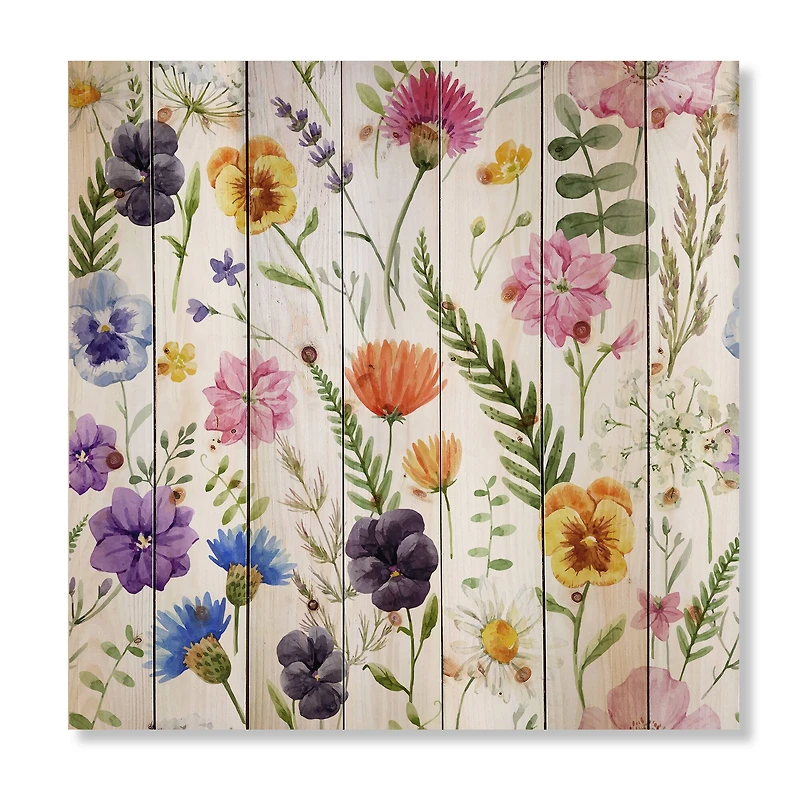 Designart - Wildflowers Floral Pattern I