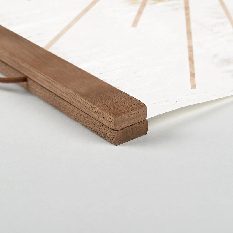 You Make Me Happy Teak Hanging Canvas