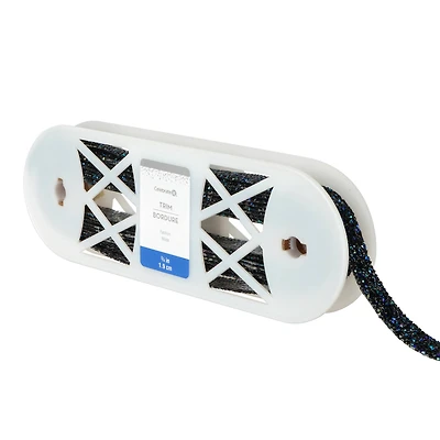 3/4" Black & Blue Iridescent Diamond Trim by Celebrate It® Fashion Mode