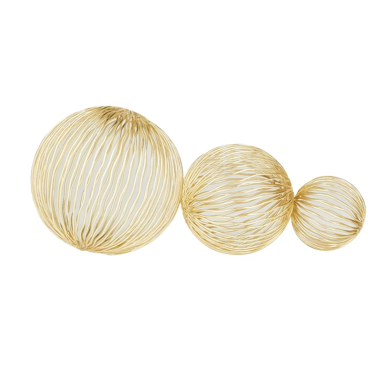 Gold Iron Glam Abstract Sculpture