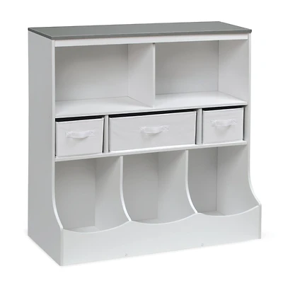 Badger Basket Combo Bin Storage Unit With Three Baskets