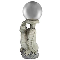 Design Toscano Sir Sagremor's Dragon Sculpture with Gazing Orb