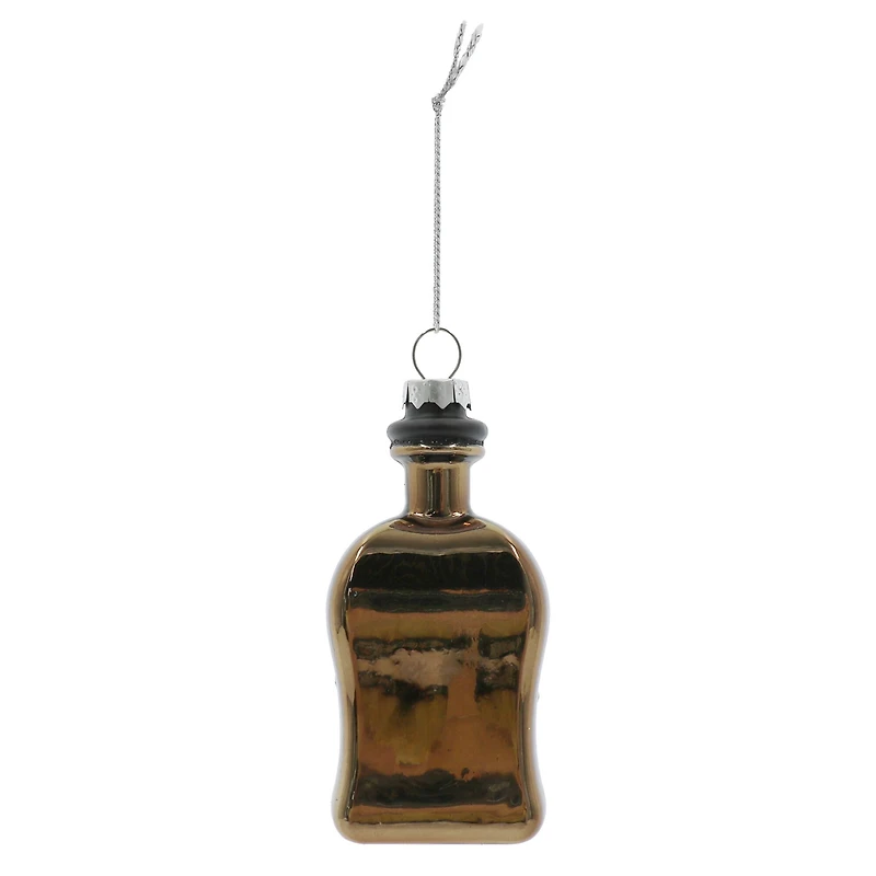 4.5" Rum Bottle Glass Ornament by Ashland®