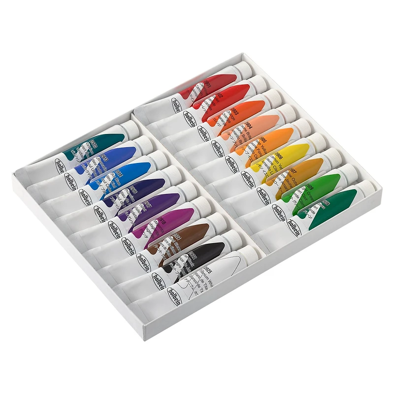 12 Packs: 18 ct. (216 total) Holbein Acrylic Gouache School Paints