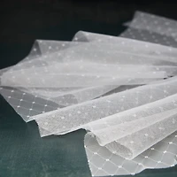 6" x 10yd. White Dot Lace Ribbon by Celebrate It™ Classic