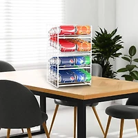 White 12oz. Can Organizer Rack Dispensers