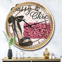 Designart Fashion High Heels II Glam Wall Clock