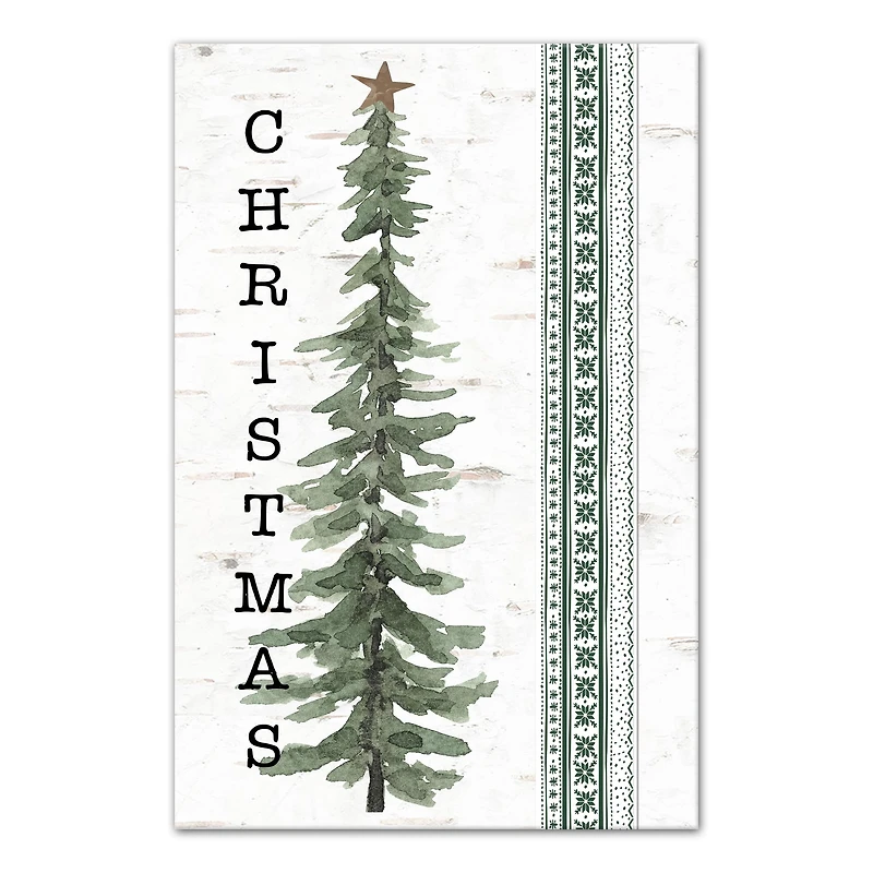 Tree Isle Green Canvas Wall Art