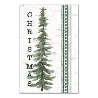 Tree Isle Green Canvas Wall Art