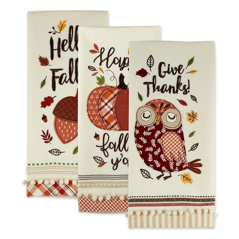 DII® Thanksgiving Cozy Picnic Plaid Dishtowel Set