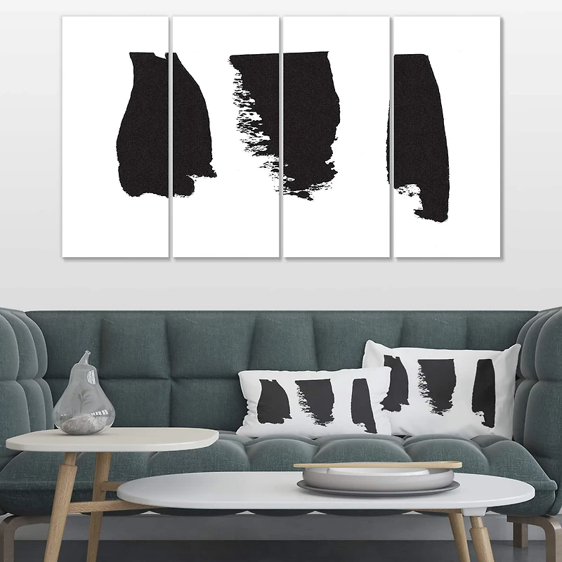 Designart - Black and White Geometric Company II