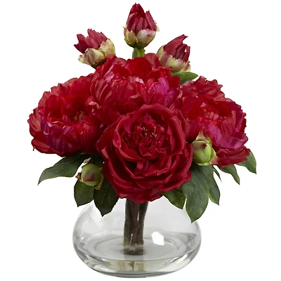 Peony & Rose with Vase