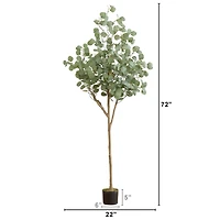 6ft. Potted Artificial Eucalyptus Tree