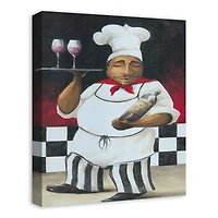 Serving Chef 16" x 20" Canvas Wall Art