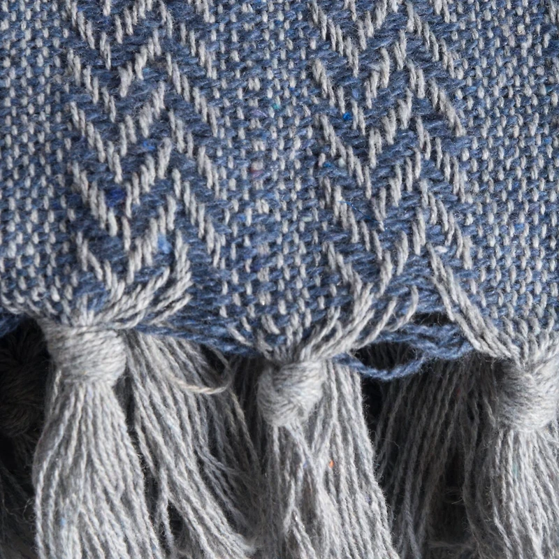 DII® French Blue Tonal Textured Throw