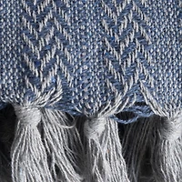 DII® French Blue Tonal Textured Throw