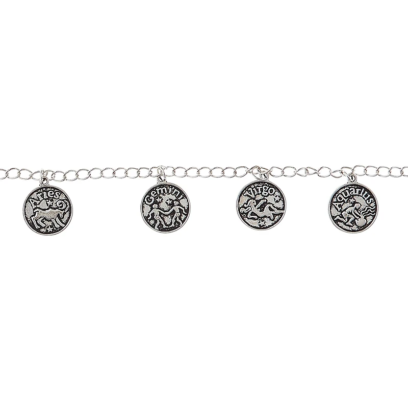 9 Packs: 12 ct. (108 total) Silver Zodiac Metal Beads, 17mm by Bead Landing™