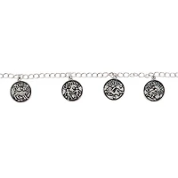 9 Packs: 12 ct. (108 total) Silver Zodiac Metal Beads, 17mm by Bead Landing™