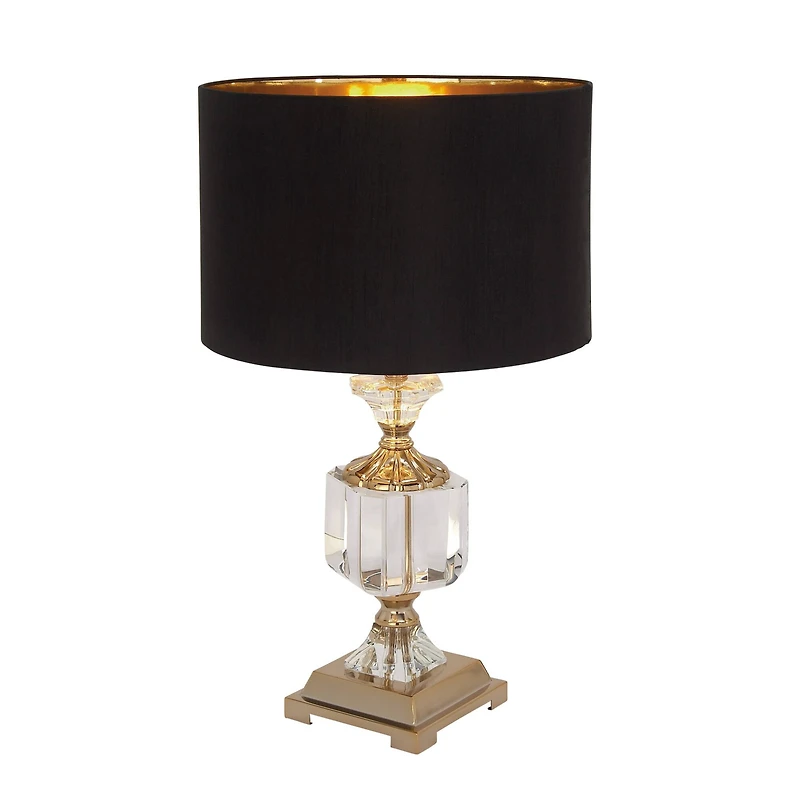 24" Gold Crystal Glam Table Lamp