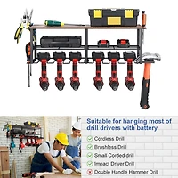 NEX™ 29" Wood Grain Power Tool Organizer Wall Shelf