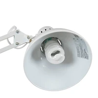 Studio Designs White Metal Swing Arm Clamp Lamp