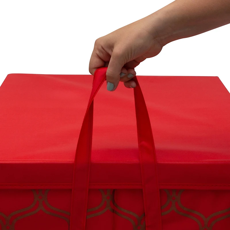 Simplify Red 60ct. Ornament Storage Box