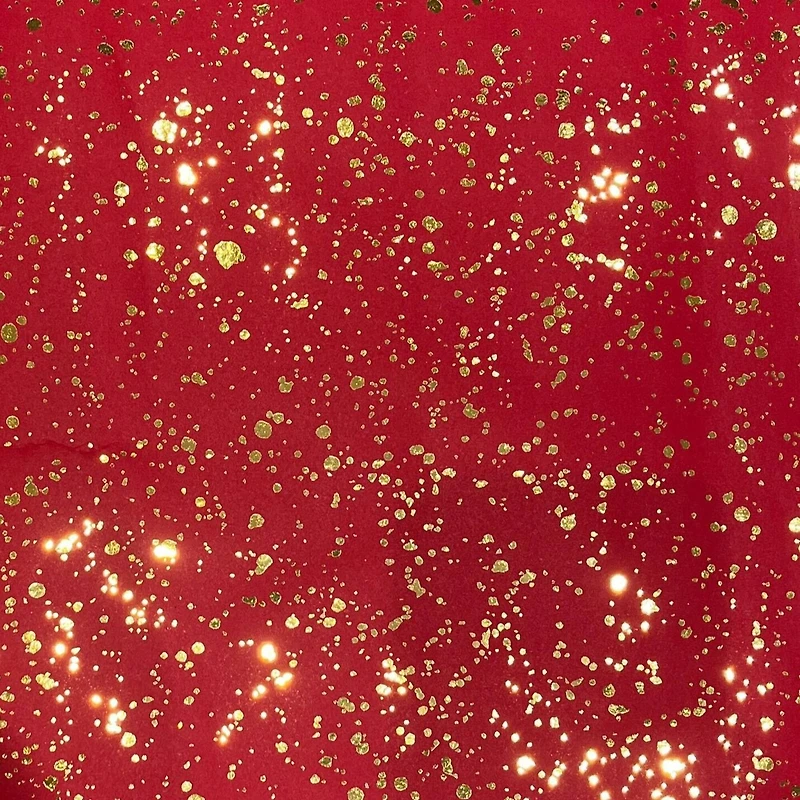 Red & Gold Foil Dots Premium Gift Wrap by Celebrate It™