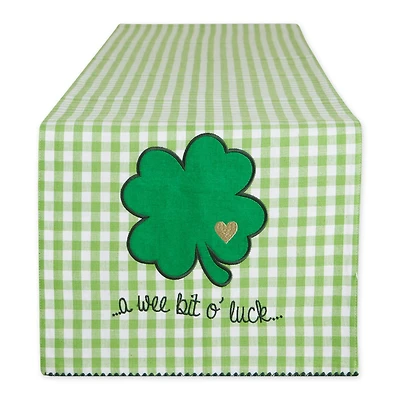 DII® 72" A Wee Bit O Luck Embroidered Table Runner 13x72